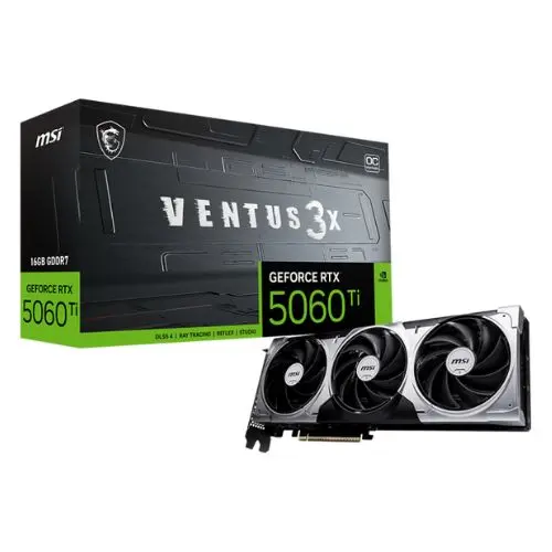 GPU RTX 5060 TI 16GB OC MSI VENTUS X3 BLACK